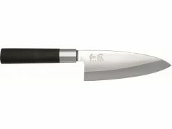 Kai Küchenmesser Wasabi Deba 15 cm Schwarz