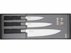 Kai Messer-Set Wasabi 3 tlg. Schwarz