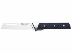 Steak Champ Kochmesser Folder 12 cm Schwarz/Silber