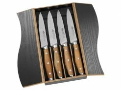 Steak Champ Steakmesser-Set 4 Stück, Akazienholz