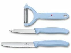 Victorinox Gemüsemesser Trend Colors 3-teilig, Hellblau