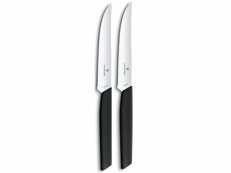 Victorinox Steakmesser-Set Swiss Modern 2 Stück, Schwarz 1 Victorinox Steakmesser-Set Swiss Modern 2 Stück, Schwarz