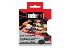 Weber Ersatzbürstenkopf für Plancha-Spülbürste, Schwarz, 2 Stück -Grill Verkaufsgeschäft 218708028 xxl