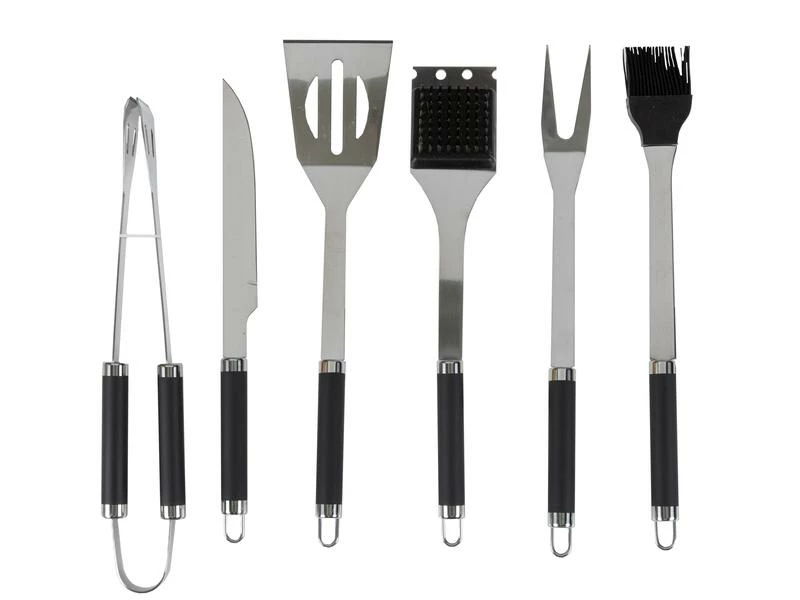 COCON Grillbesteck-Set BBQ, 6-teilig, Silber 2 COCON Grillbesteck-Set BBQ, 6-teilig, Silber – Bild 2