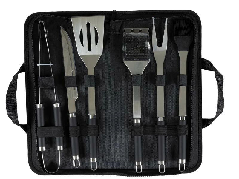 COCON Grillbesteck-Set BBQ, 6-teilig, Silber 1 COCON Grillbesteck-Set BBQ, 6-teilig, Silber