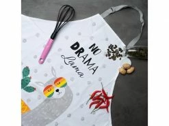 Sheepworld Kochschürze No Drama Lama Grün/Weiss -Grill Verkaufsgeschäft 220638145 xxl