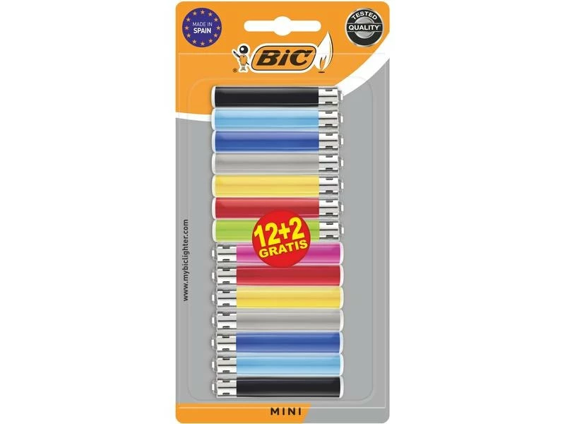 BIC Reibradfeuerzeug J25 Mini, 14er Pack 1 BIC Reibradfeuerzeug J25 Mini, 14er Pack