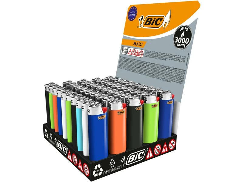 BIC Reibradfeuerzeug J26 Maxi, 50er Pack 1 BIC Reibradfeuerzeug J26 Maxi, 50er Pack