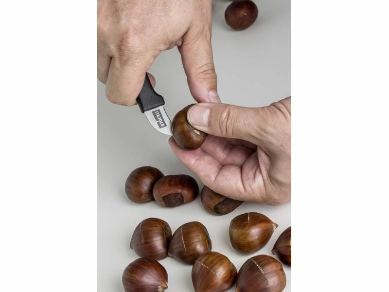 Stöckli Marronimesser Silber/Schwarz 2 Stöckli Marronimesser Silber/Schwarz – Bild 2