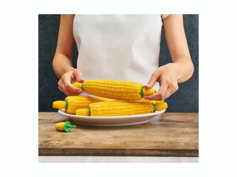 Kuhn Rikon Maiskolbenhalter 8 Stück, Gelb 2 Kuhn Rikon Maiskolbenhalter 8 Stück, Gelb – Bild 2