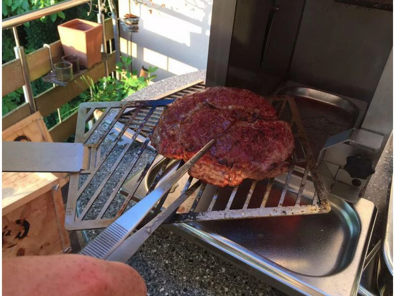 Beefer Original Grillpinzette Silber 2 Beefer Original Grillpinzette Silber – Bild 2