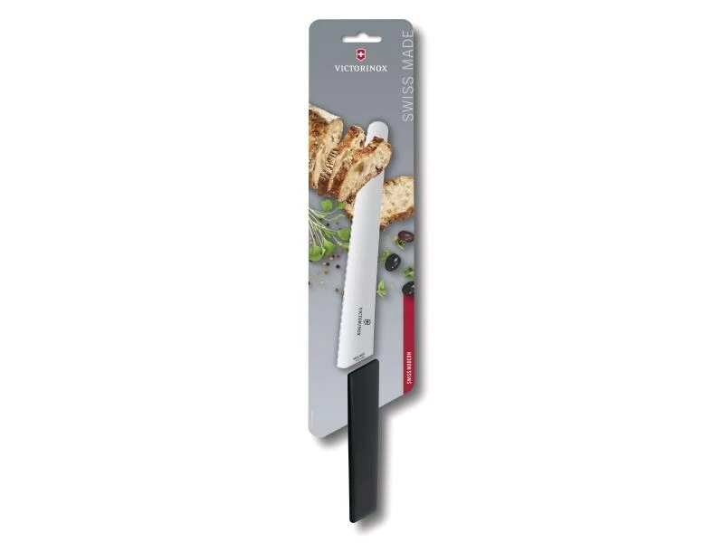 Victorinox Brotmesser Swiss Modern Schwarz 4 Victorinox Brotmesser Swiss Modern Schwarz – Bild 4