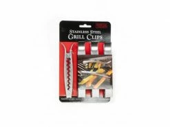 CHARCOAL COMPANION Gemüseklammer 4 Stück, Silber -Grill Verkaufsgeschäft 56150647 xxl