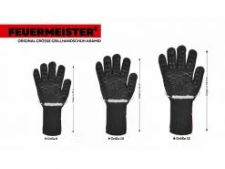 Feuermeister Grillhandschuh Premium BBQ Schwarz, Grösse 8 -Grill Verkaufsgeschäft 57524226 xxl