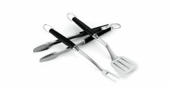 Weber Grillbesteck-Set 3-teilig, Silber