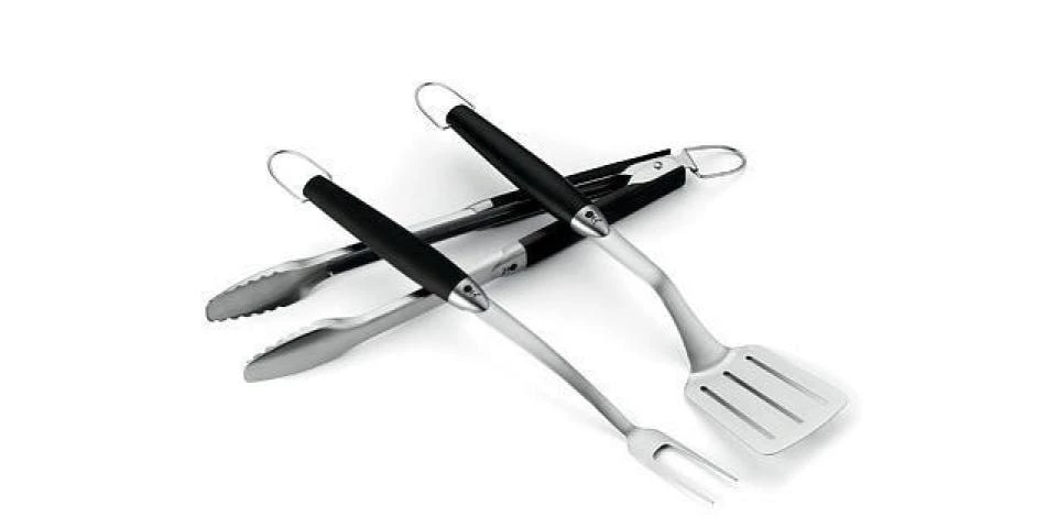 Weber Grillbesteck-Set 3-teilig, Silber 1 Weber Grillbesteck-Set 3-teilig, Silber