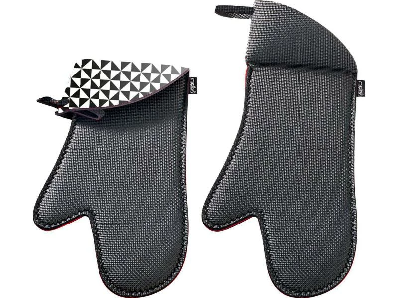 Moha Küchenhandschuh Maxi Protector Schwarz/Rot 1 Moha Küchenhandschuh Maxi Protector Schwarz/Rot