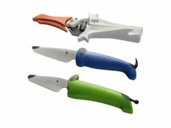 Kuhn Rikon Kinder Küchenmesser Silber/Blau/Grün