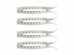 CHARCOAL COMPANION Gemüseklammer 4 Stück, Silber