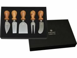 Heidi Cheese Line Käsemesser Set 5-teilig, Silber