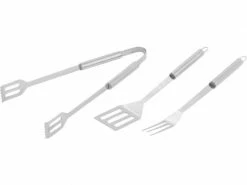 Tepro Grillbesteck-Set Edelstahl 3-teilig, Silber