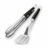 Weber Grillbesteck-Set Premium 2-teilig, Silber