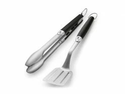 Weber Grillbesteck-Set Premium 2-teilig, Silber