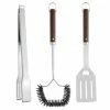 BergHOFF Grillbesteck-Set BBQ 3-teilig, Silber
